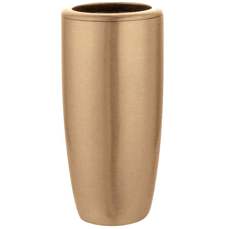 Vaso portafiori per ossari da 11x6,5cm - In bronzo, a terra - Con inte