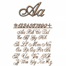 Lettere per lapidi saldati in bronzo - Stile Corsivo 2000 - Caratteri singoli o saldati