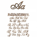 Lettere per lapidi saldati in bronzo - Stile Corsivo 2000 - Caratteri singoli o saldati