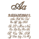 Lettere per lapidi - Pacchetto da 25 lettere - Stile Corsivo 2000 - Caratteri singoli