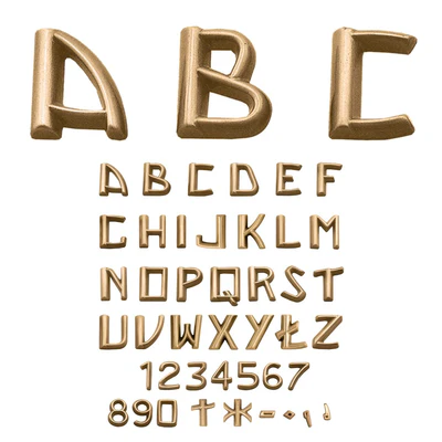 Altezza 3cm - LETTERE E NUMERI