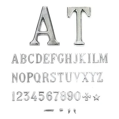 Altezza 2,5cm - LETTERE E NUMERI