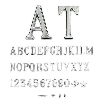 Altezza 2,5cm - LETTERE E NUMERI