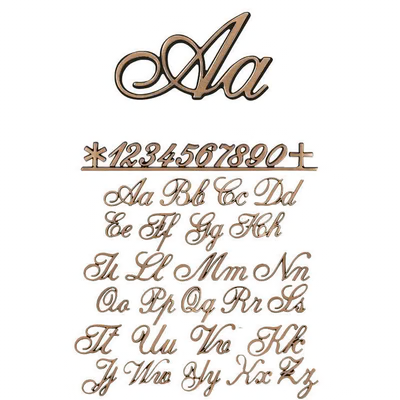 Lettere in corsivo singole