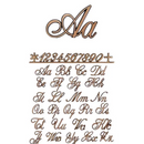 Lettres cursives soudées