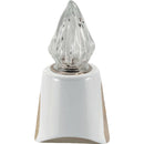 Grablaterne Giselle 10x10cm - Aus Porzellan Weiß mit Botticino-Dekoration, Wand GI130P/BOTT