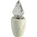 Lámpara votiva para cementerio Life 10x10cm - En porcelana Marfil, de pared LIF156P/A