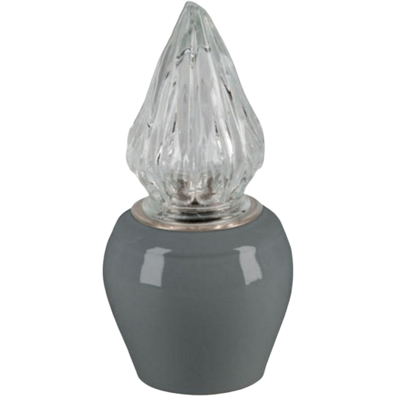 Lampe votive Liscia 10x10cm - En porcelaine Gris, murale LI146P/G