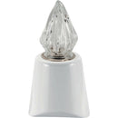 Lámpara votiva para cementerio Giselle 10x10cm - En porcelana Blanca, de pared GI130P