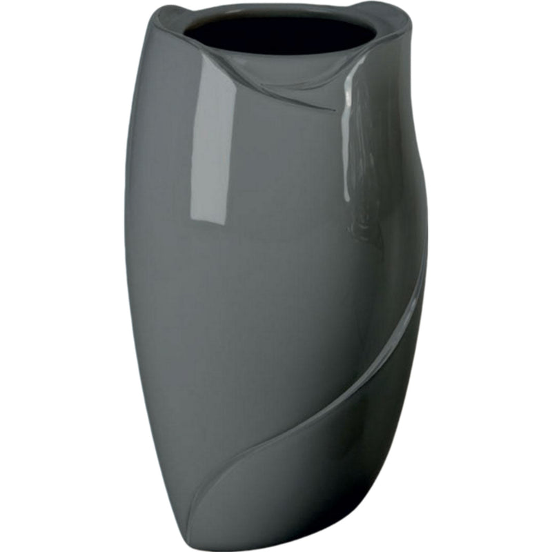 Vase funéraire Why 21x13cm - En porcelaine Gris, murale WHY156P/G