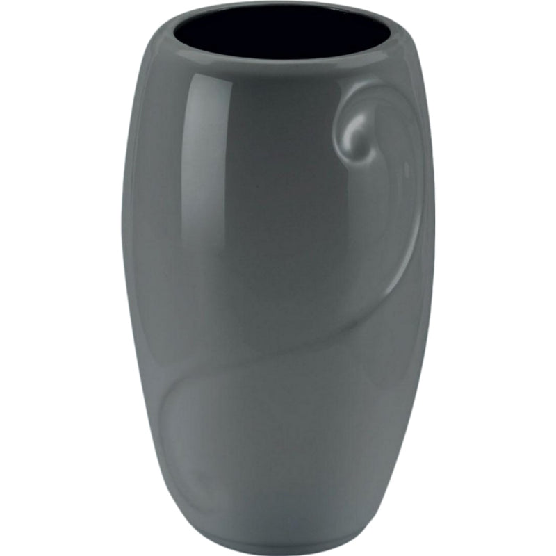 Vaso portafiori per cimitero Sharon 21x13cm - In Porcellana Grigia, a parete SH124P/G