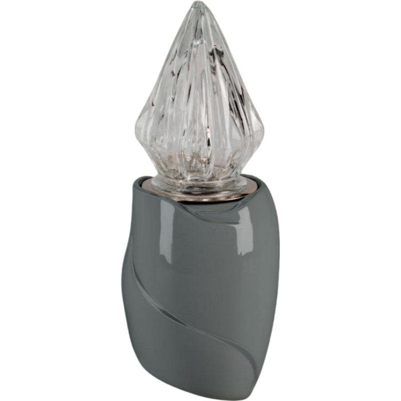 Lampe votive Why 10x10cm - En porcelaine Gris, murale WHY158P/G