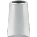 Vase funéraire Giselle 21x13cm - En porcelaine Blanc avec décoration carrare, murale GI128P/CARR