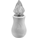 Lámpara votiva para cementerio Anna 10x10cm - En porcelana Blanca, de suelo ANN136T