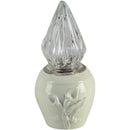 Lámpara votiva para cementerio Calla 10x10cm - En porcelana Marfil, de suelo CAL164T/A