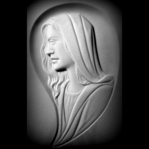 Bajorrelieve Virgen clásica - En mármol de Carrara, personalizable ART06