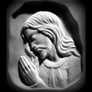 Flachrelief betender Christus - Aus Carrara-Marmor, personalisierbar ART11