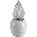 Lámpara votiva para cementerio Ecotre 10x10cm - En porcelana Blanca, de suelo ECO152P