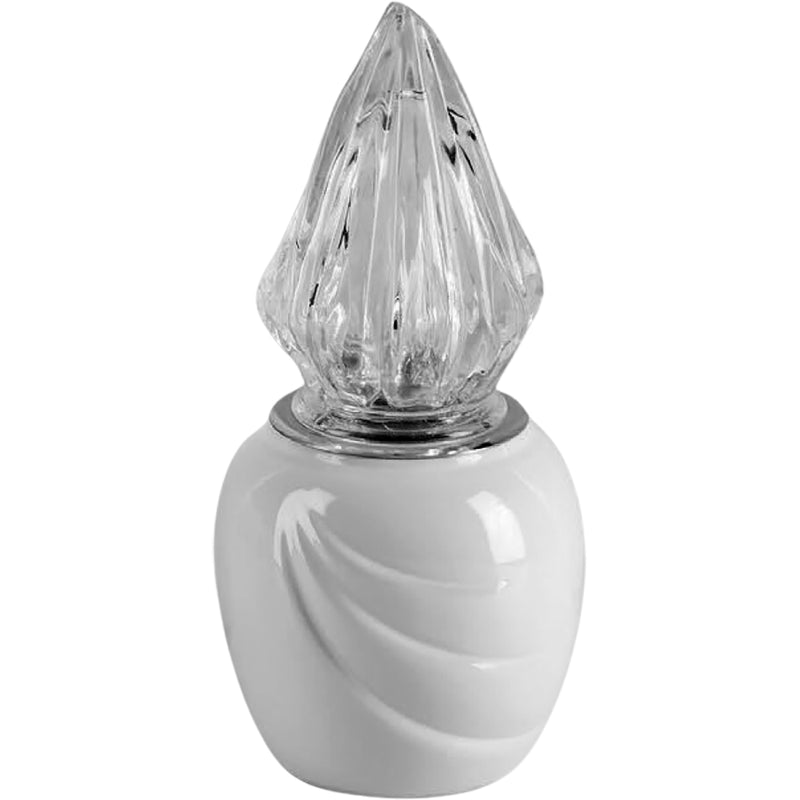 Lampe votive Ecotre 10x10cm - En porcelaine Blanc, au sol ECO152T