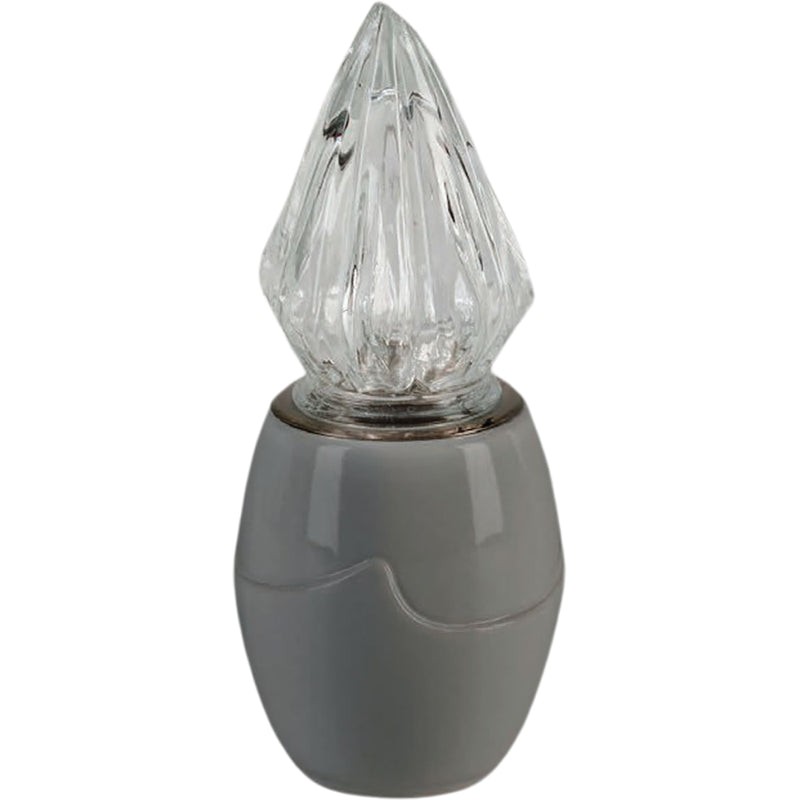 Lampe votive Onda 10x10cm - En porcelaine Gris, au sol ON170T/G