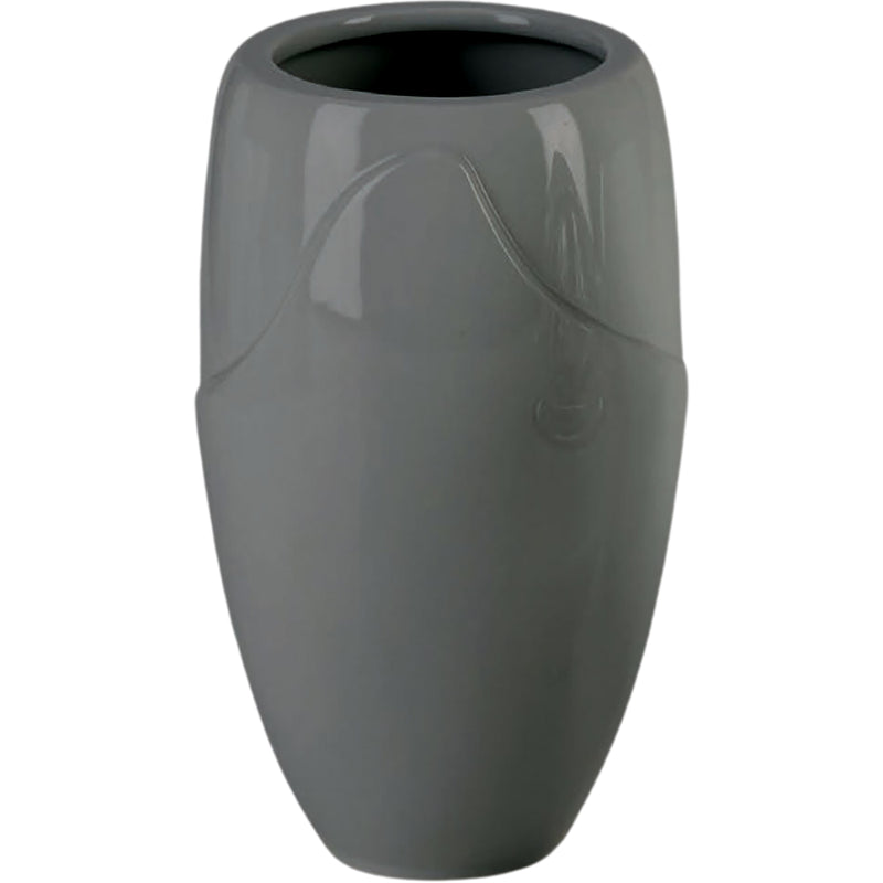 Vase funéraire Onda 21x13cm - En porcelaine Gris, au sol ON168P/G