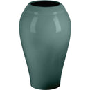 Jarrón para cementerio Liscia 21x13cm - En porcelana Verde, de suelo LI144P/V
