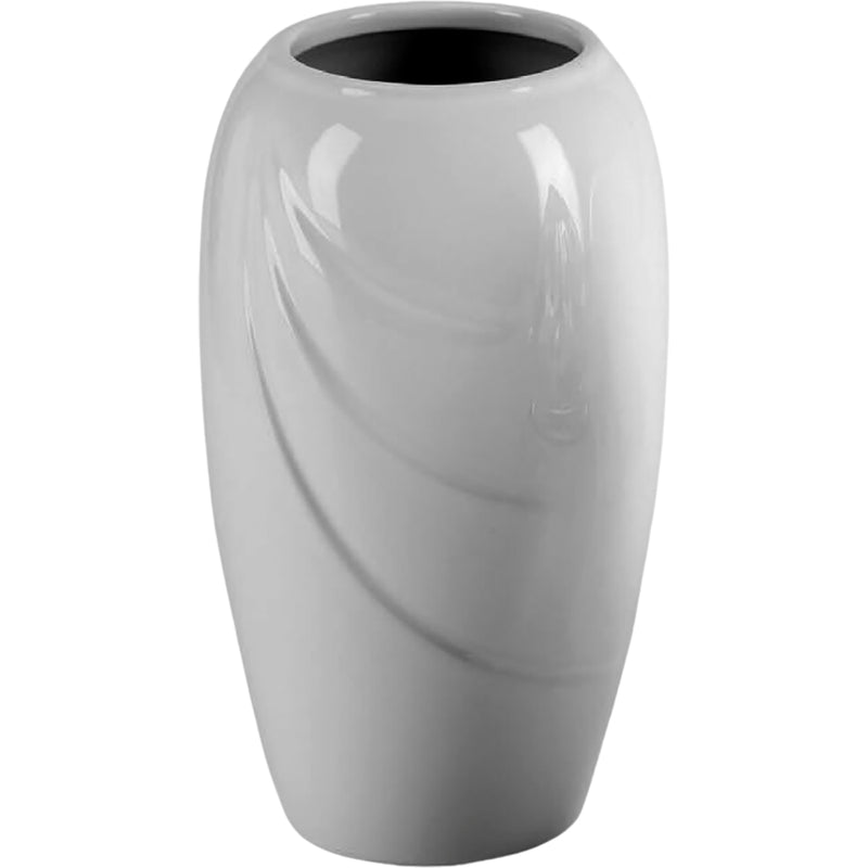 Vaso portafiori per cimitero Ecotre 21x13cm - In Porcellana Bianca, a parete ECO150T