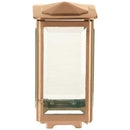 Farol portavelas para cementerio 22x12,5cm - De bronce, fijación a suelo 1004-M12