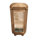 Farol portavelas para cementerio 26x14cm - De bronce, fijación a suelo 1006-M15