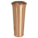 Vase à fleurs pour cimetière 26cm - Bronze, avec intérieur en plastique - Sur pied 1008-P22