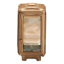 Farol portavelas para cementerio 26x16cm - De bronce, fijación a suelo 1011-M14