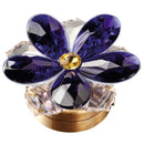 Cristales para la decoración de lapidas - Lirio De Agua de cristal azul 7,4cm