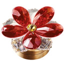 Cristales para la decoración de lapidas - Lirio De Agua de cristal rojo 7,4cm