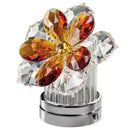 Cristales para la decoración de lapidas - Lirio De Agua Inclinado de cristal ámbar 10cm