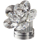 Cristales para la decoración de lapidas - Rosa Del Desierto Inclinada de cristal 11cm