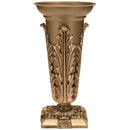 Vase à fleurs pour cimetière 30x14cm - Bronze, avec intérieur amovible - Sur pied 1162-R11
