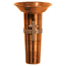 Jarrón para lapidas y nichos de cementerio 12x7,5cm - En bronce, con deposito interior de cobre - De pared 1179-R13