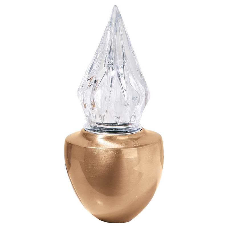 Lampe votive 19x8cm - Bronze, sur pied 1256