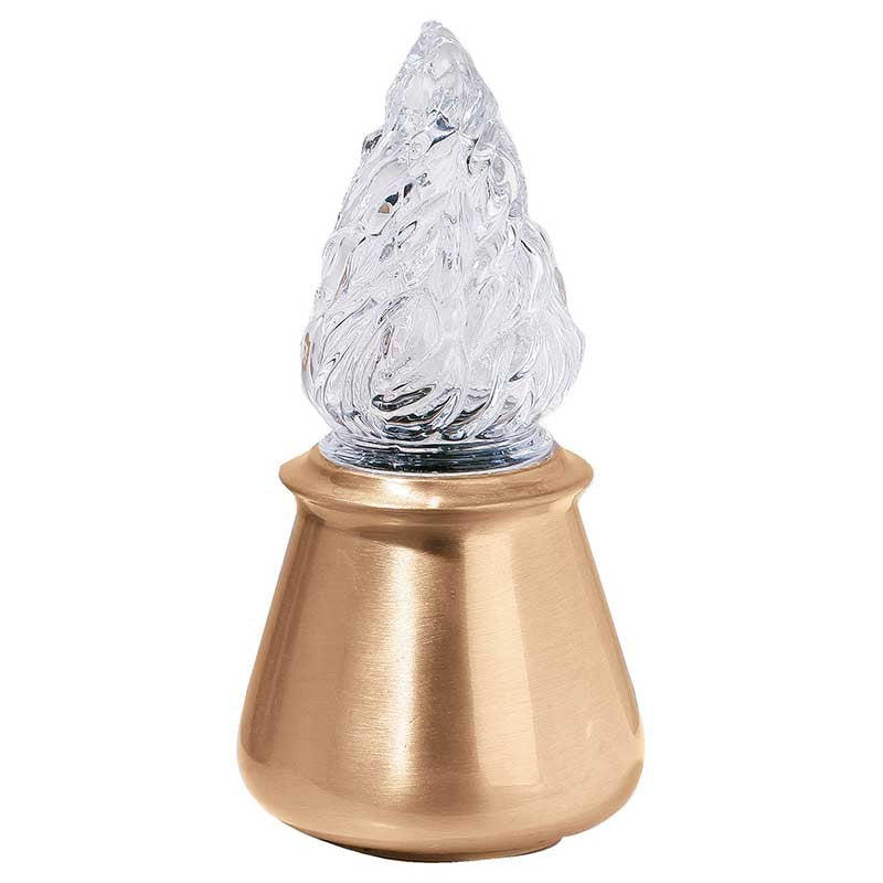 Lampe votive 19x9cm - Bronze, sur pied 1268