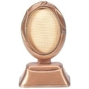 Ovaler Fotorahmen aus Bronze - 9x12cm - Freistehend - 1236-1