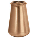 Vase à fleurs pour cimetière 20x13cm - Bronze, avec intérieur amovible - Sur pied 1267-P4