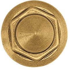 Plot de soutien et de décoration pour pierre tombale - Bronze, Ø 4cm - Modèle 1318