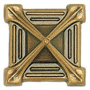 Borchia di supporto portante e decorativa per lapidi – In bronzo disponibile da 4x4cm / 5x5cm e 6 x6cm - Modello Croce 1319