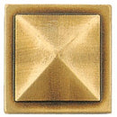 Borchia di supporto portante e decorativa per lapidi – In bronzo da 2x2cm - Modello 1332