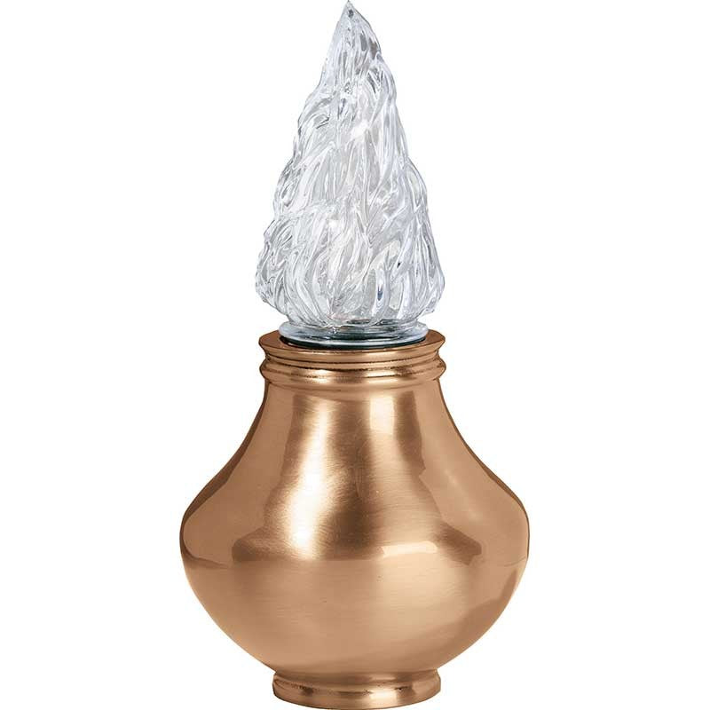 Lampe votive 27x14,5cm - Bronze, sur pied 1344