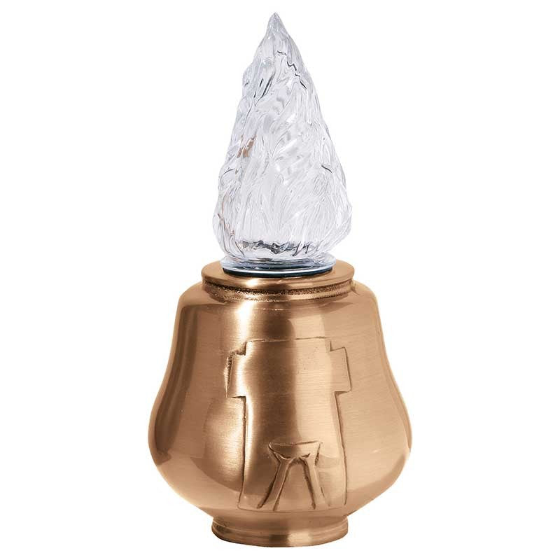 Lampe votive 27x14cm - Bronze, sur pied 1346