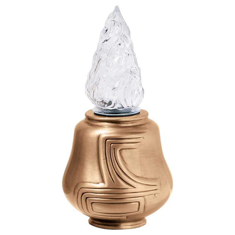 Lampe votive 27x14cm - Bronze, sur pied 1354