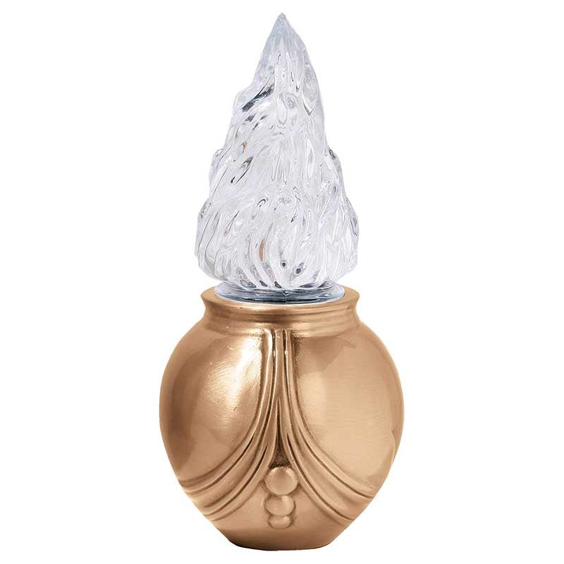 Lampe votive 26x12cm - Bronze, sur pied 1356