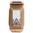 Farol portavelas para cementerio ad energia solare 27x12cm - De bronce, fijación a suelo 1553-M2
