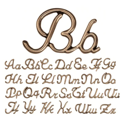 Geschweißte Bronze-Grabsteinbuchstaben - Armony Italic Style - Einzelne oder geschweißte Buchstaben